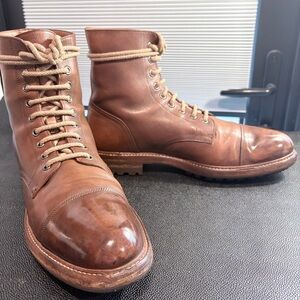 Brunello Cucinelli Tan Leather Boots